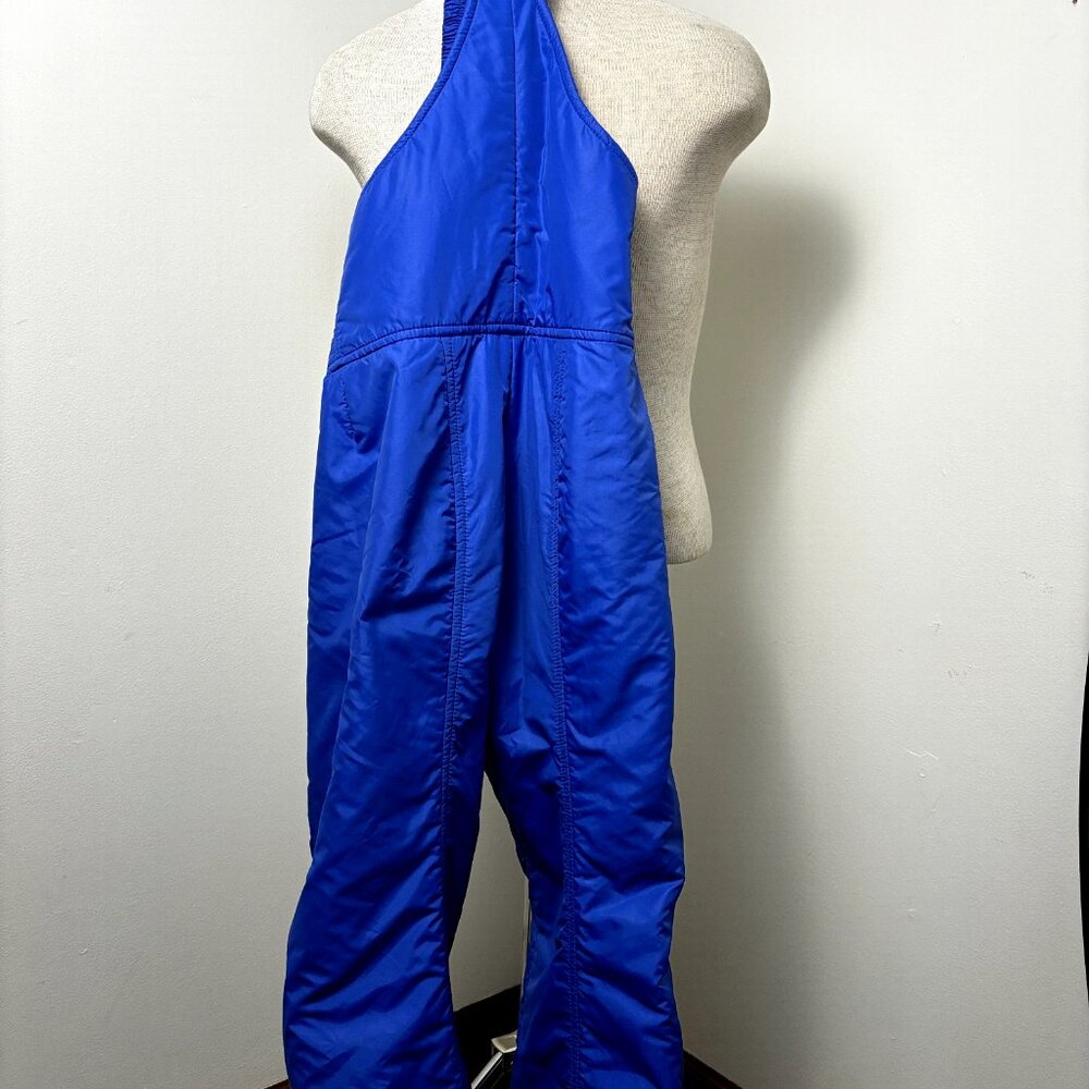 Head Blue Women's Ski Bibs Sz S-M Nylon Snow Pants Adjustable Strap Snowsuit VTG